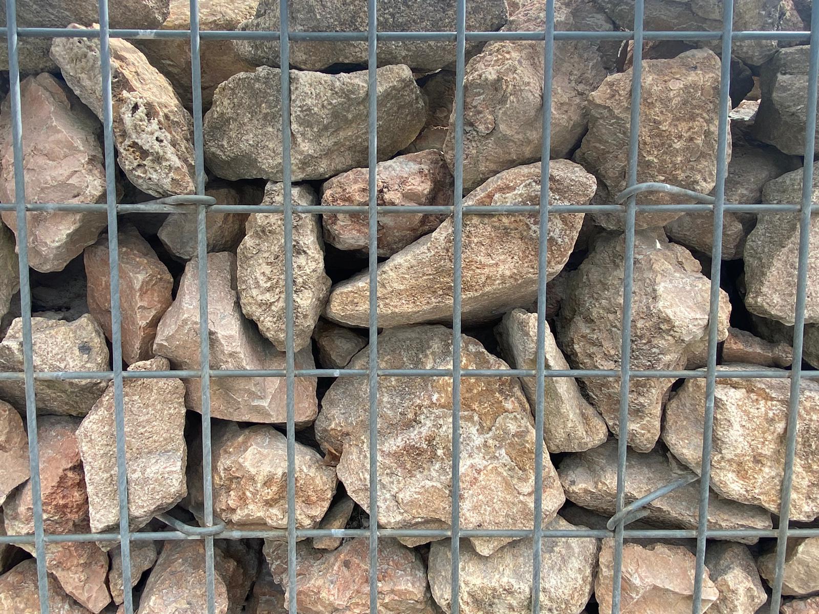 Zoom sur des gabions